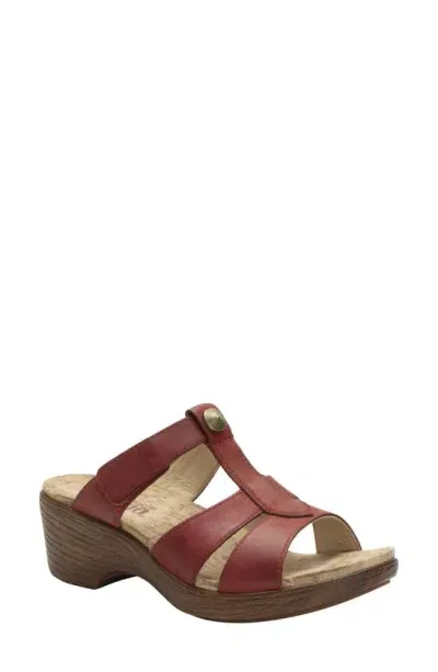 Alegria By Pg Lite Shantal Platform Slide Sandal In Salmonberry