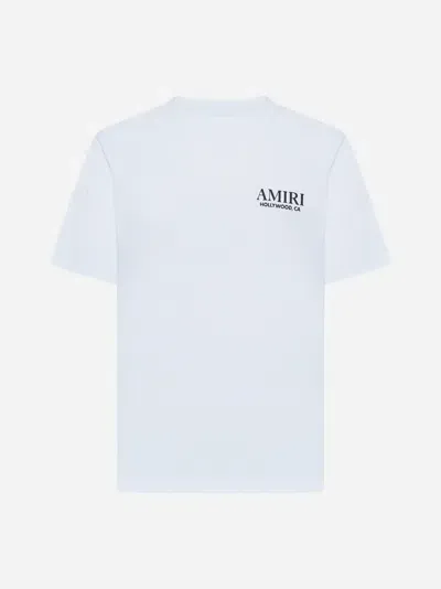 Amiri Bones Stacked Cotton T-shirt In White