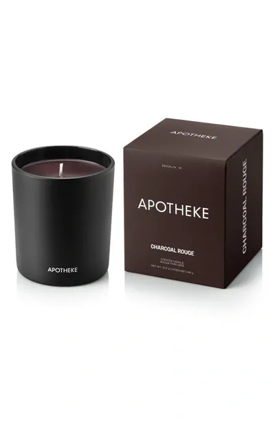 Apotheke Charcoal Rouge Classic Scented Candle In Black