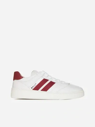 Bally Rebby Sneakers In White,red