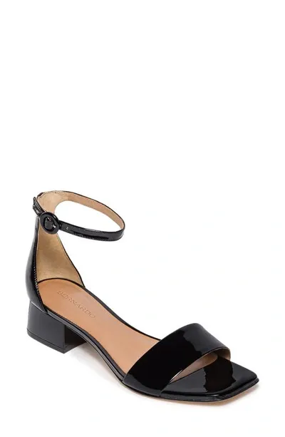 Bernardo Footwear Jalena Ankle Strap Sandal In Black Patent