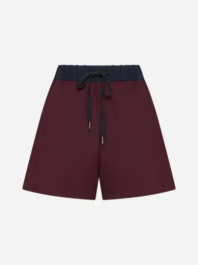 Blanca Vita Brassavola Silk Shorts In Wine