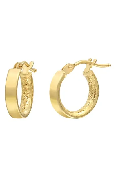 Bony Levy 14k Gold Flat Hoop Earrings In 14k Yellow Gold