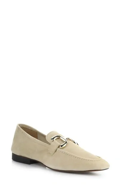 Bos. & Co. Macie Loafer In Beige Kid Suede