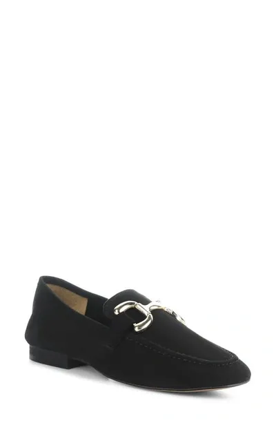 Bos. & Co. Macie Loafer In Black Kid Suede