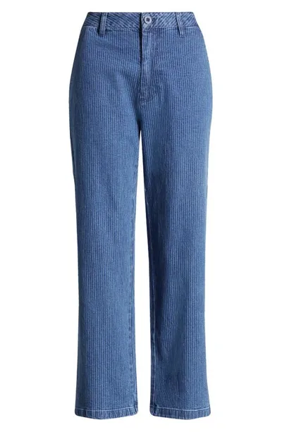 Brixton Victory Pinstripe Jeans In Pinstripe Denim