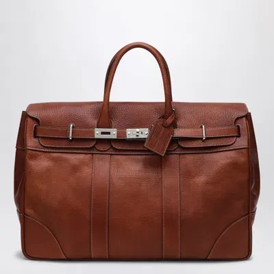 Brunello Cucinelli Weekender Bag In Brown