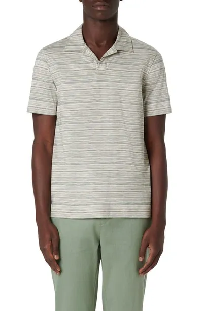 Bugatchi Johnny Collar Polo In Khaki