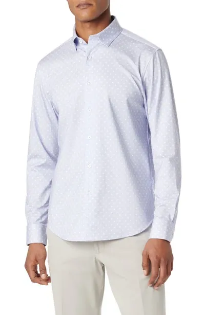 Bugatchi Jules Ooohcotton® Dot Print Button-up Shirt In Lilac