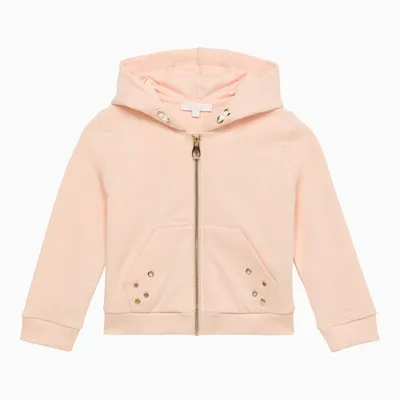 Chloé Kids' Pale Pink Cotton Hoodie