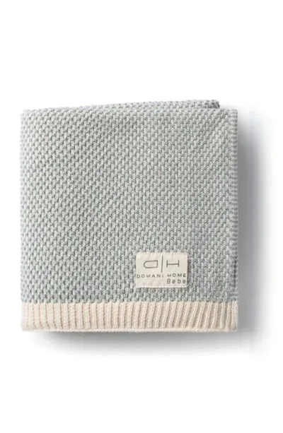 Domani Home Kids' Brunello Baby Blanket In Lake Blue