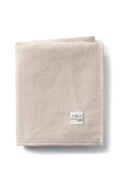 Domani Home Kids' Chevron Baby Blanket In Latte