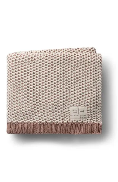 Domani Home Kids' Honeycomb Baby Blanket In Blush