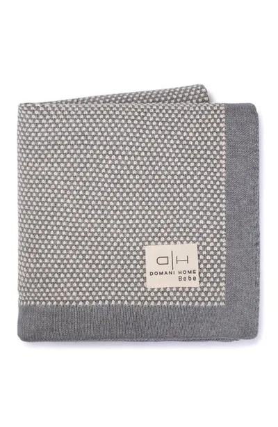 Domani Home Kids' Stipple Baby Blanket In Gray