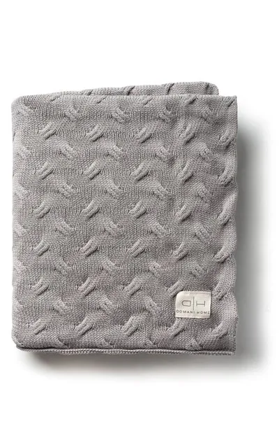 Domani Home Kids' Wave Knit Throw Blanket In Gray