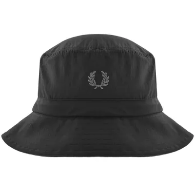 Fred Perry Adjustable Bucket Hat Black