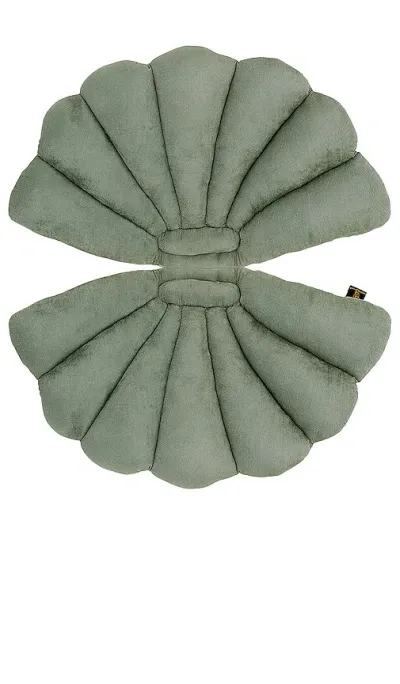 Garden Glory Shell Cushion In Eucalyptus