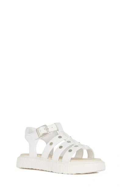 Geox Kids' Kodette Water Friendly Fisherman Sandal In White