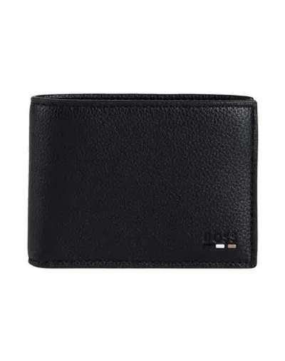 Hugo Boss Boss Man Wallet Black Size - Recycled Polyester, Recycled Polyurethane, Polyurethane