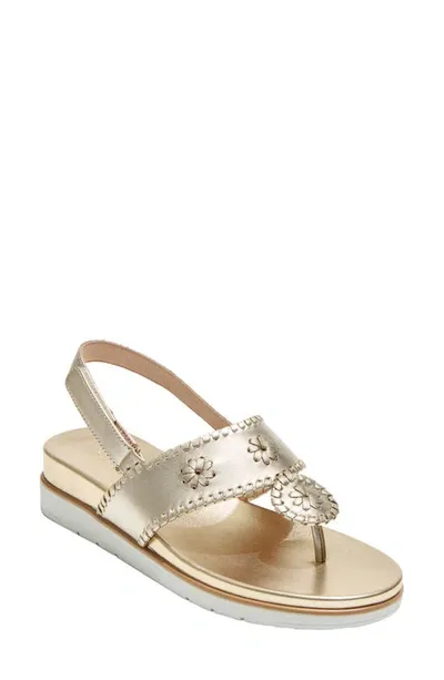 Jack Rogers Jacks Weekend Slingback Sandal In Platinum