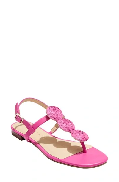 Jack Rogers Worth Slingback Sandal In Fuchsia Raffia