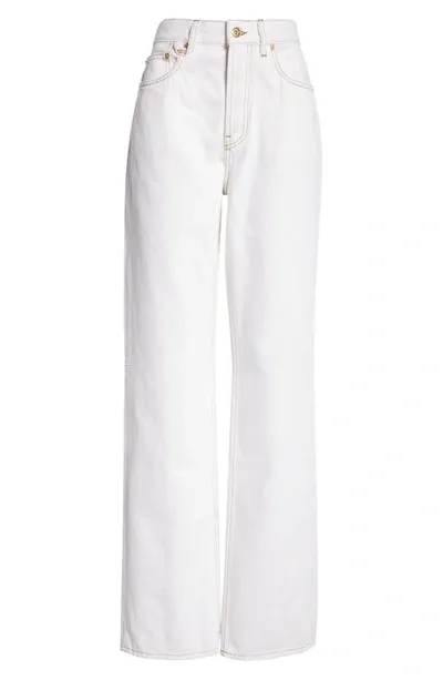 Jacquemus Jeans In Off-white/tabaac