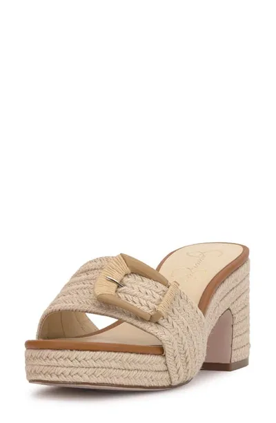 Jessica Simpson Peccio Espadrille Platform Slide Sandal In Natural