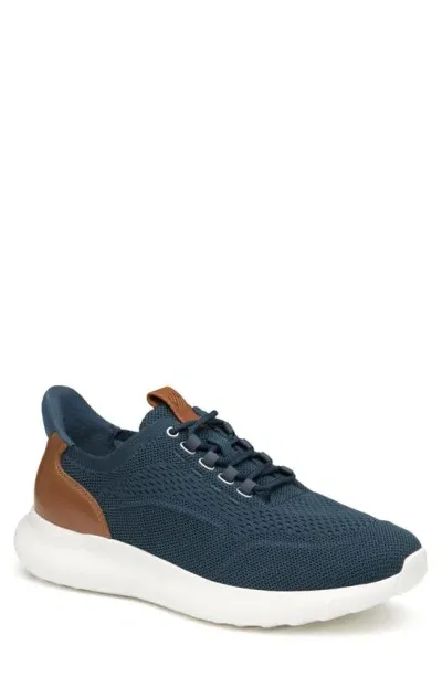 Johnston & Murphy Amherst 2.0 Knit Plain Toe Sneaker In Navy Knit