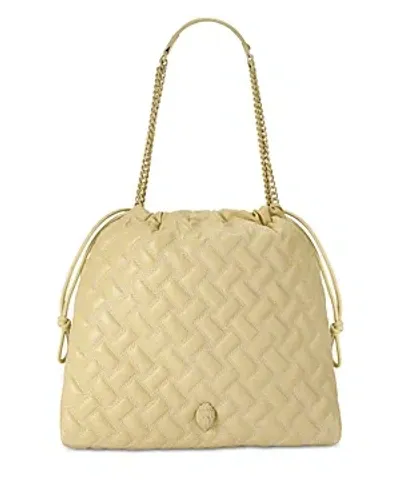 Kurt Geiger Kensington Drawstring Drench Bag In Natural