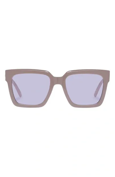 Le Specs Trampler 54mm Square Sunglasses In Putty