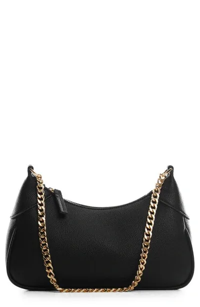 Mango Faux Leather Hobo Bag In Black