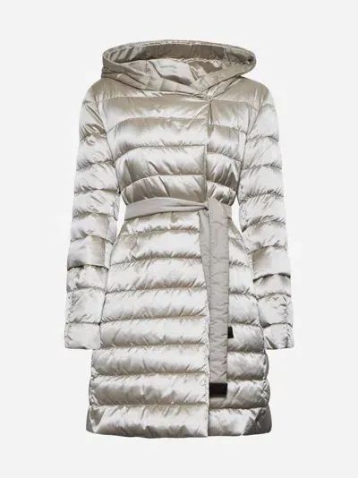 Max Mara The Cube Novef Quilted Nylon Down Jacket In Ice