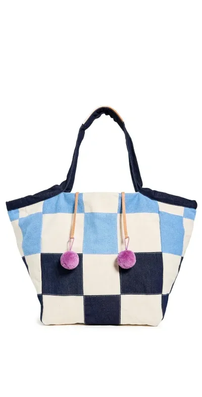 Mercado Global Rosa Tote 90s Denim