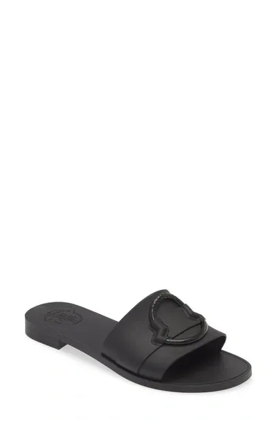 Moncler Bell Slide Sandal In Black