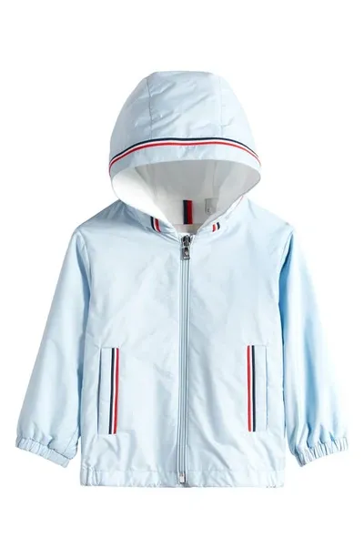 Moncler Kids' Granduc Hooded Jacket In Light Blue