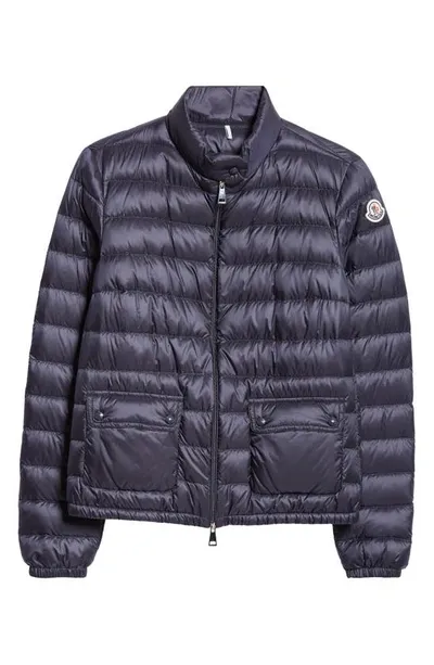 Moncler Lans Down Jacket In Blue