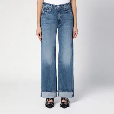 Mother Washed Jeans The Dodger Skimp Cuff In Light Blue