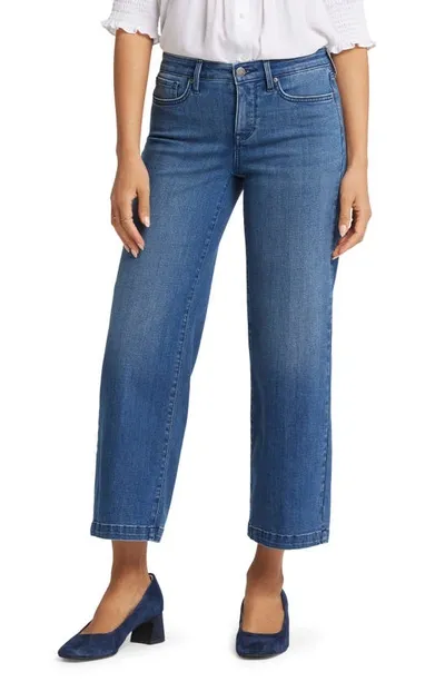 Nydj Teresa Ankle Wide Leg Jeans In Mission Blue