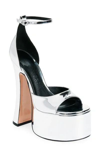 Piferi Rosalia Platform Sandal In Silver