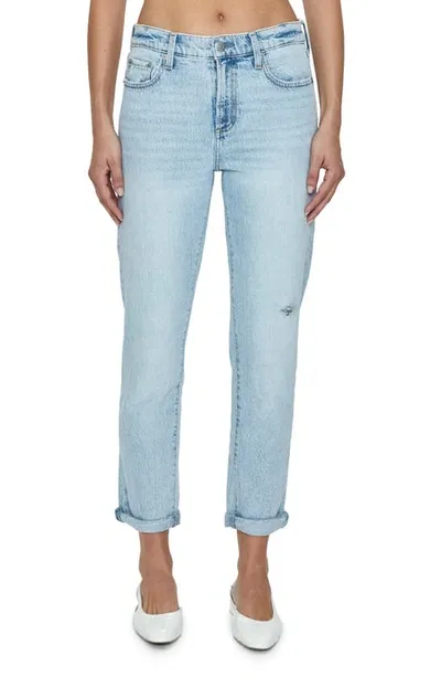 Pistola Riley Cuffed Ankle Straight Leg Jeans In Blue