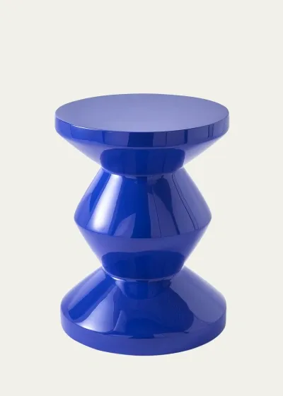 Polspotten Zig Zag Stool In Blue