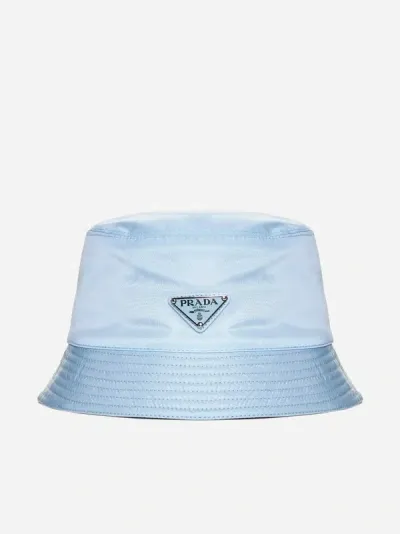 Prada Re-nylon Bucket Hat In Sky Blue