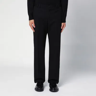 Pt Torino Michael Black Cotton Trousers