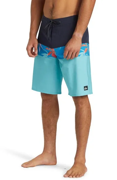 Quiksilver Surfsilk Panel 20 Board Shorts In Monaco Blue