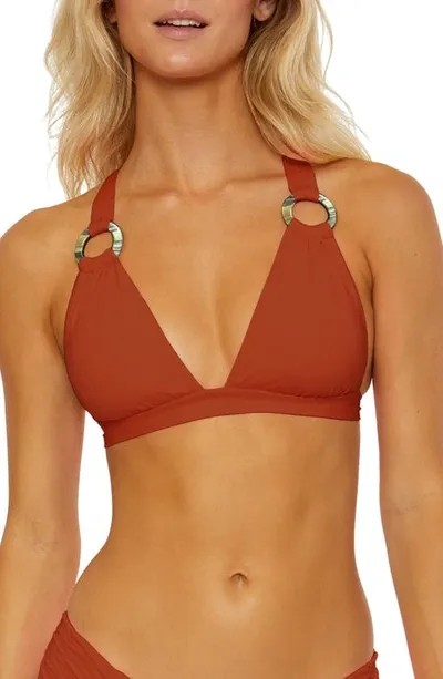 Soluna Ring Bikini Top In Copper