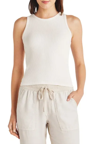 Splendid Rib Crop Tank In Moonstone