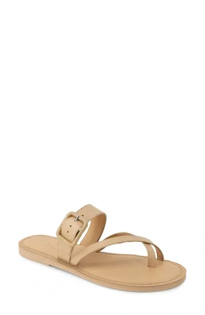 Splendid Sutton Toe Loop Sandal In Light Almond