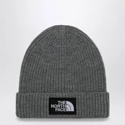 The North Face Grey Bonnet With Logo Patch