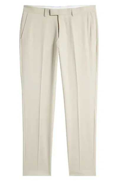 Tiger Of Sweden Tenuta Slim Fit Stretch Wool Trousers In Pearl White