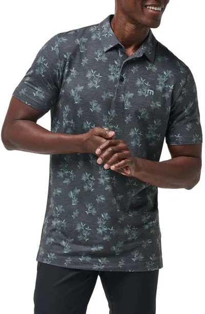 Travis Mathew Azalea Season Polo In Heather Black